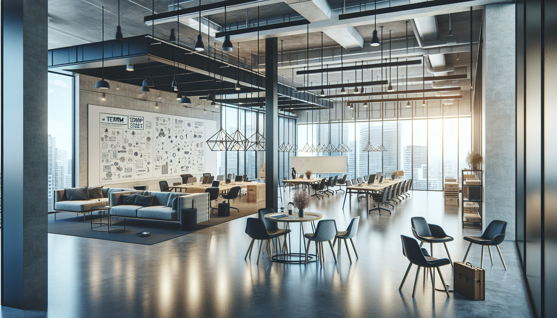 Founder reviewing documents at desk with laptop, calculator, and notepad during business negotiation meeting.